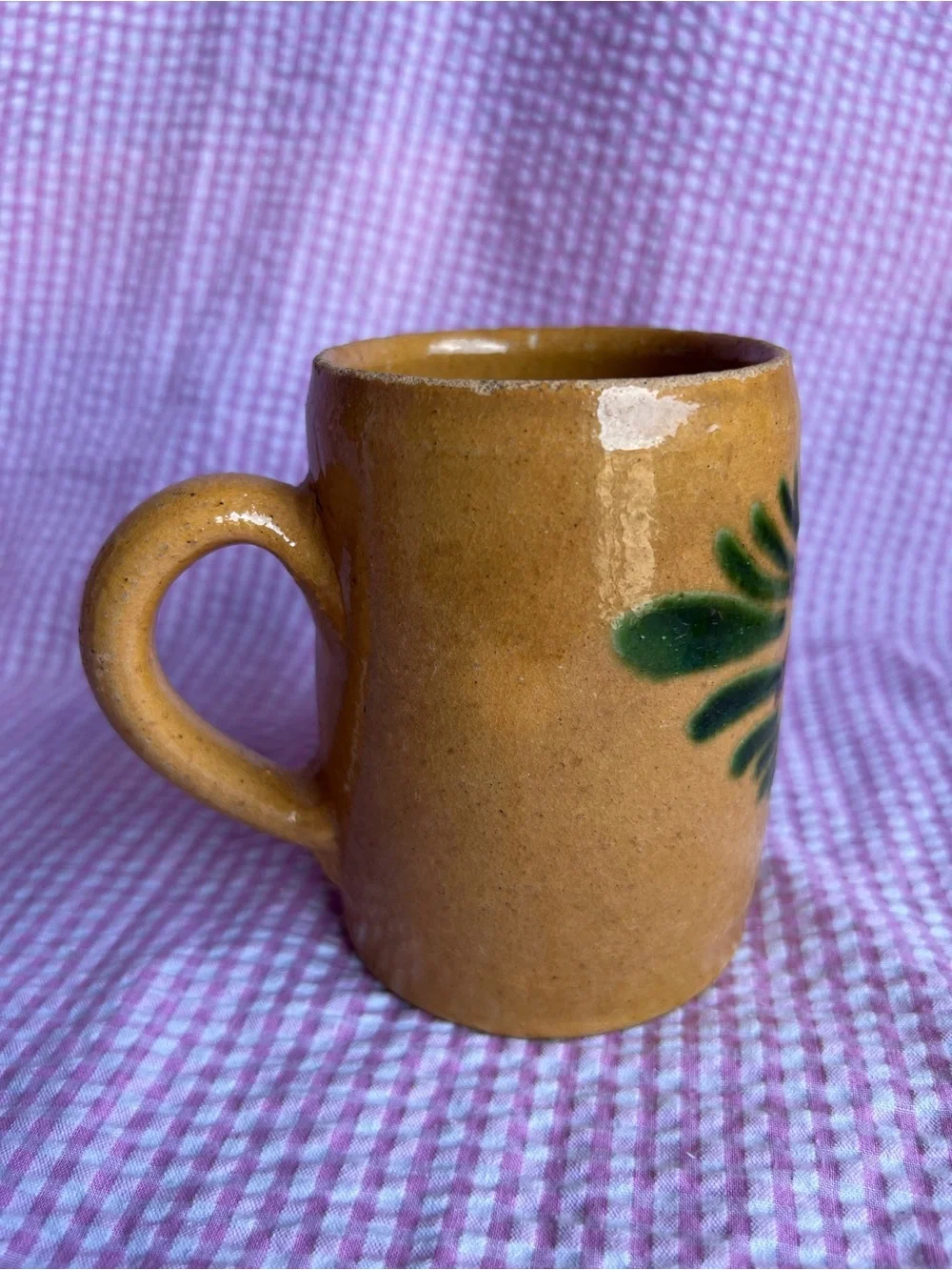 Handmade Yellow Floral Ceramic Mug